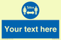MH6128: 1M  Social Distance custom sign
