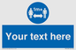 MH6128: 1M  Social Distance custom sign