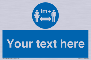 MH6128: 1M  Social Distance custom sign