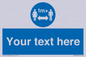 MH6128: 1M  Social Distance custom sign
