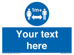 MH6128: 1M  Social Distance custom sign