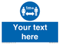 MH6128: 1M  Social Distance custom sign