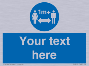 MH6128: 1M  Social Distance custom sign