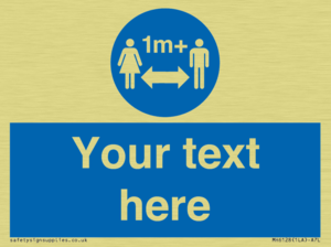 MH6128: 1M  Social Distance custom sign