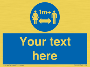 MH6128: 1M  Social Distance custom sign