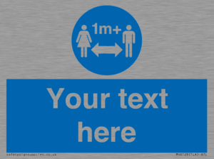 MH6128: 1M  Social Distance custom sign