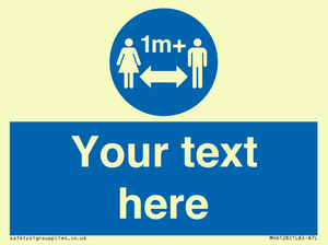 MH6128: 1M  Social Distance custom sign