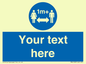 MH6128: 1M  Social Distance custom sign