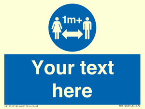 MH6128: 1M  Social Distance custom sign