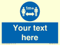 MH6128: 1M  Social Distance custom sign