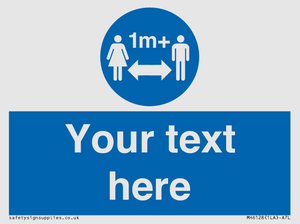 MH6128: 1M  Social Distance custom sign