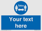 MH6128: 1M  Social Distance custom sign