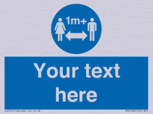 MH6128: 1M  Social Distance custom sign