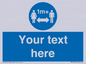 MH6128: 1M  Social Distance custom sign