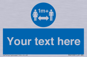 MH6128: 1M  Social Distance custom sign