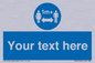 MH6128: 1M  Social Distance custom sign