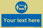 MH6128: 1M  Social Distance custom sign