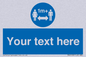 MH6128: 1M  Social Distance custom sign