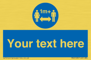 MH6128: 1M  Social Distance custom sign