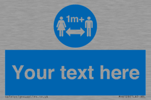 MH6128: 1M  Social Distance custom sign