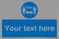 MH6128: 1M  Social Distance custom sign
