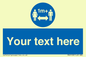 MH6128: 1M  Social Distance custom sign