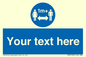 MH6128: 1M  Social Distance custom sign
