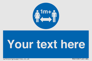 MH6128: 1M  Social Distance custom sign