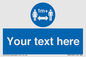 MH6128: 1M  Social Distance custom sign