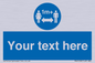 MH6128: 1M  Social Distance custom sign
