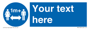 MH6128: 1M  Social Distance custom sign