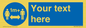 MH6128: 1M  Social Distance custom sign