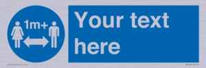 MH6128: 1M  Social Distance custom sign