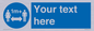 MH6128: 1M  Social Distance custom sign