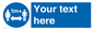 MH6128: 1M  Social Distance custom sign