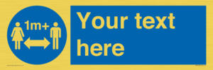MH6128: 1M  Social Distance custom sign
