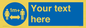 MH6128: 1M  Social Distance custom sign