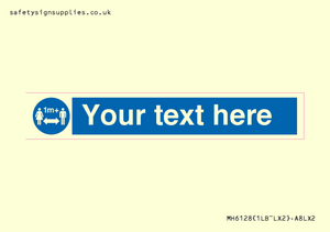 MH6128: 1M  Social Distance custom sign