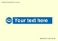 MH6128: 1M  Social Distance custom sign