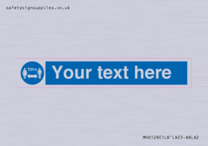MH6128: 1M  Social Distance custom sign