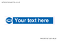 MH6128: 1M  Social Distance custom sign