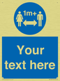 MH6128: 1M  Social Distance custom sign