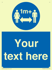 MH6128: 1M  Social Distance custom sign