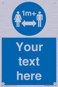 MH6128: 1M  Social Distance custom sign