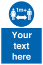 MH6128: 1M  Social Distance custom sign