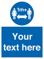 MH6128: 1M  Social Distance custom sign