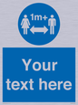 MH6128: 1M  Social Distance custom sign