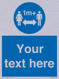 MH6128: 1M  Social Distance custom sign