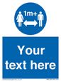 MH6128: 1M  Social Distance custom sign