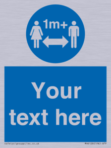 MH6128: 1M  Social Distance custom sign